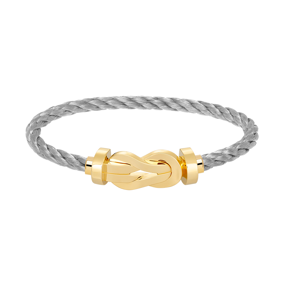 [LUXE]CHANCE LARGE 8 FIGURE BUCKLE NO DIAMOND BRACELET GOLD