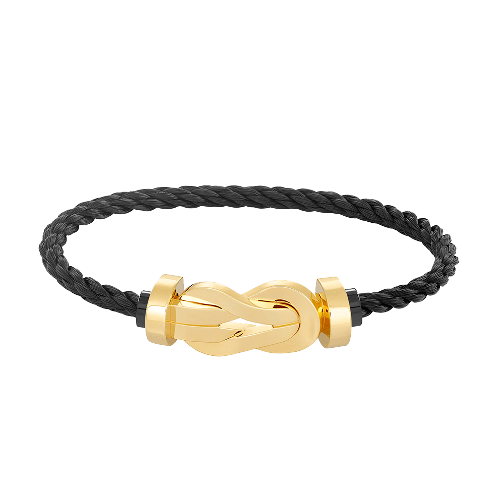 [LUXE]CHANCE LARGE 8 FIGURE BUCKLE NO DIAMOND BRACELET GOLD