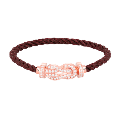 [LUXE]CHANCE LARGE 8 FIGURE BUCKLE FULL DIAMOND BRACELET ROSE GOLD