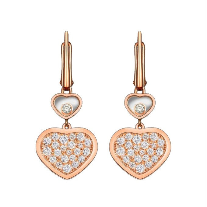 [LUXE]HAPPY HEART EARRINGS FULL DIAMOND