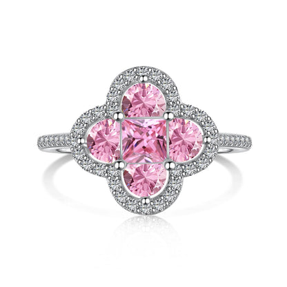 [LUXE]Luxurious Eternity Flower Shape Banquet Ring