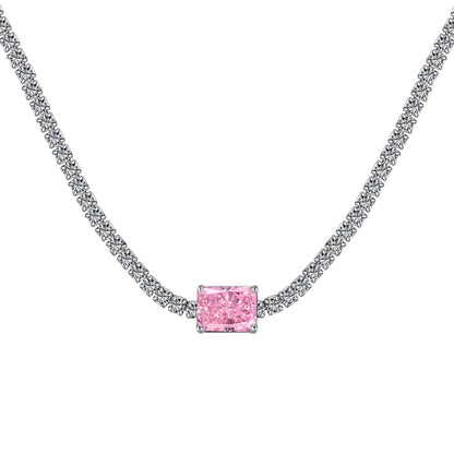 [LUXE]2.0 carat Ornate Emerald Cut Necklace