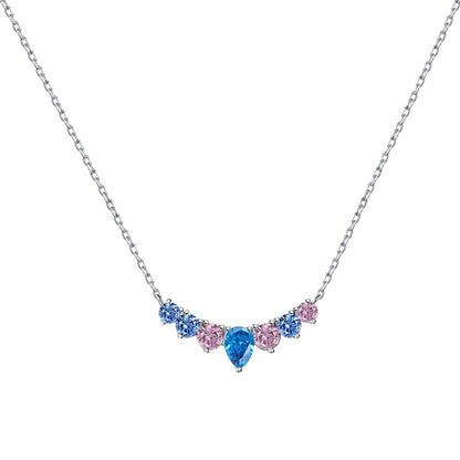 [LUXE]Dainty Colorful Heart Necklace