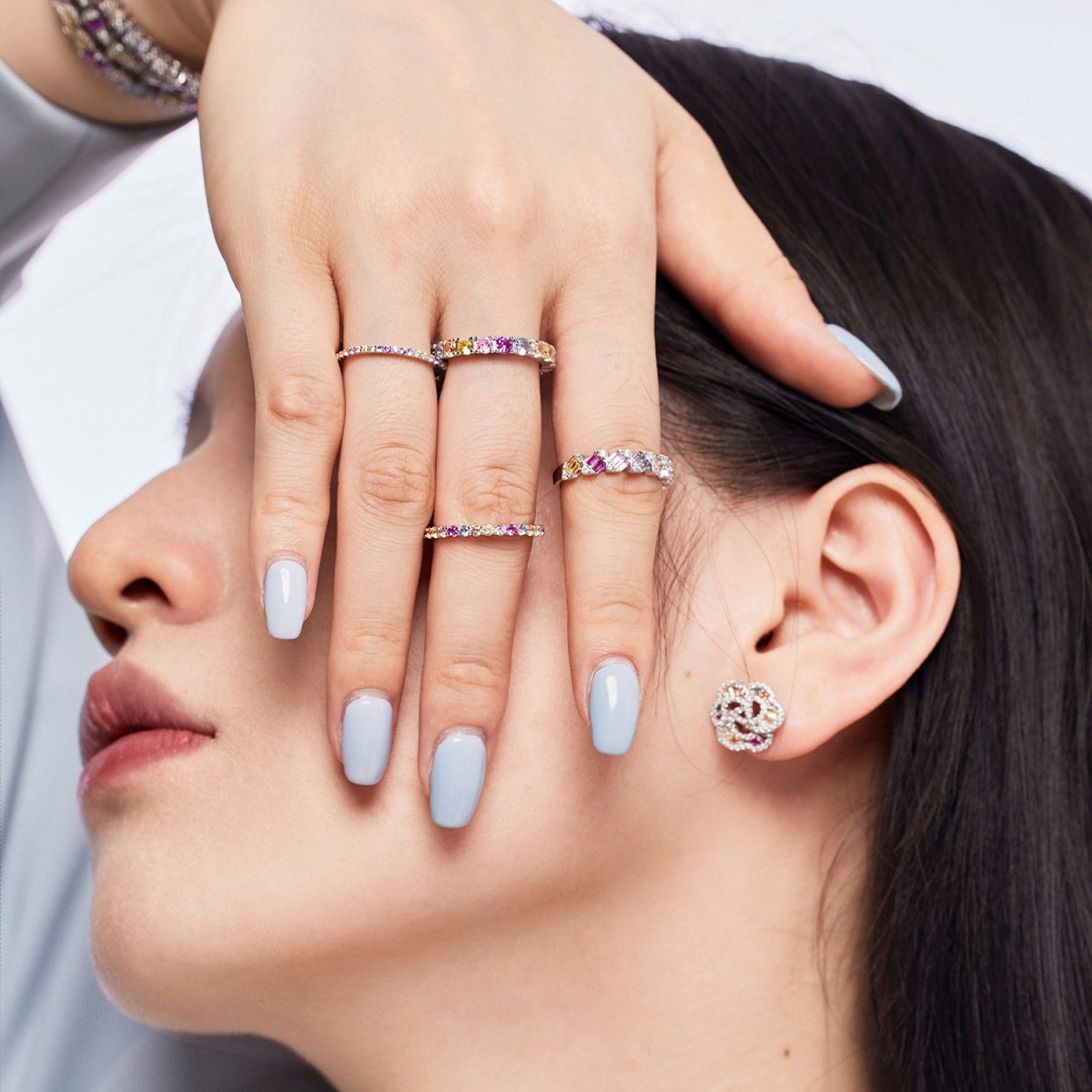 [LUXE]Delicate Vibrant Emerald Cut Daily Ring