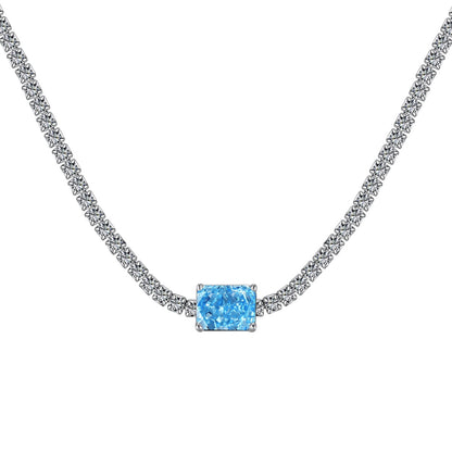 [LUXE]2.0 carat Ornate Emerald Cut Necklace