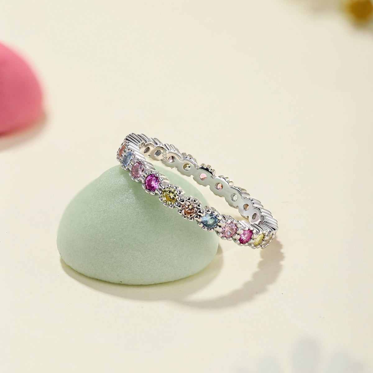 [LUXE]Exquisite Colorful Round Cut Party Ring