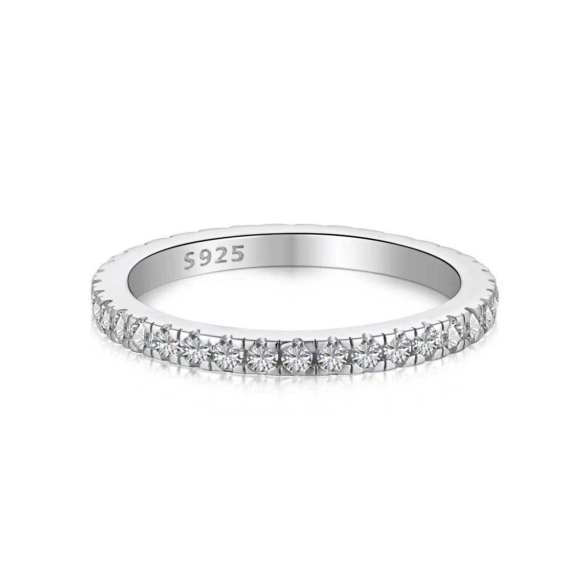 [LUXE]Delicate Sparkling Round Cut Daily Ring