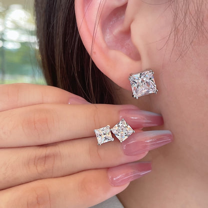 [LUXE]Delicate Square Shape Earrings