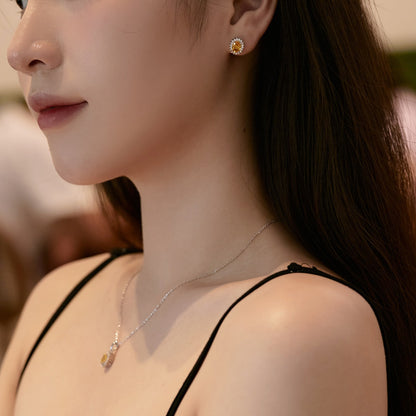 [LUXE]Delicate Radiant Oval Cut Daily Earrings