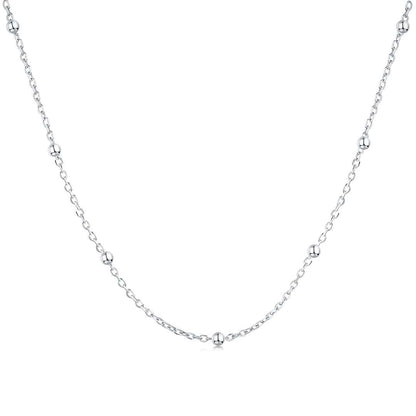 [LUXE]Small Bead Clavicle Chain Simple Necklace