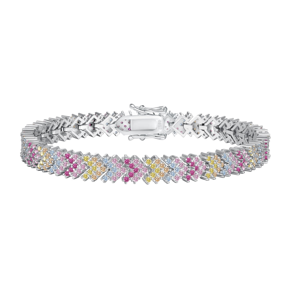 [LUXE]Ornate Sparkling Round Cut Party Bracelet