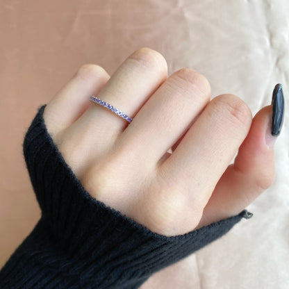 [LUXE]Delicate Sparkling Round Cut Daily Ring