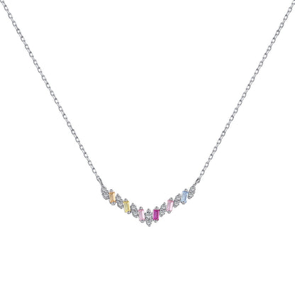 [LUXE]Dazzling Rainbow Necklace