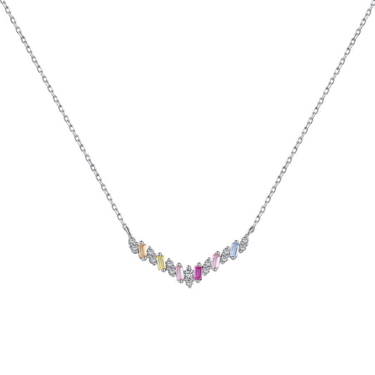 [LUXE]Dazzling Rainbow Necklace