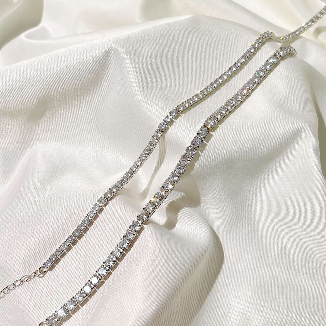 [LUXE]Elegant Tennis Chain Necklace