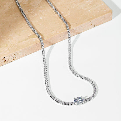 [LUXE]1.0 Carat Shining Oval Cut Necklace