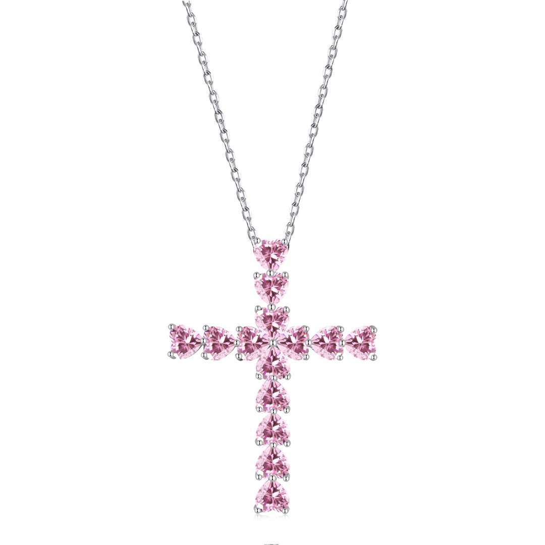 [LUXE]Radiant Cross Shape Necklace