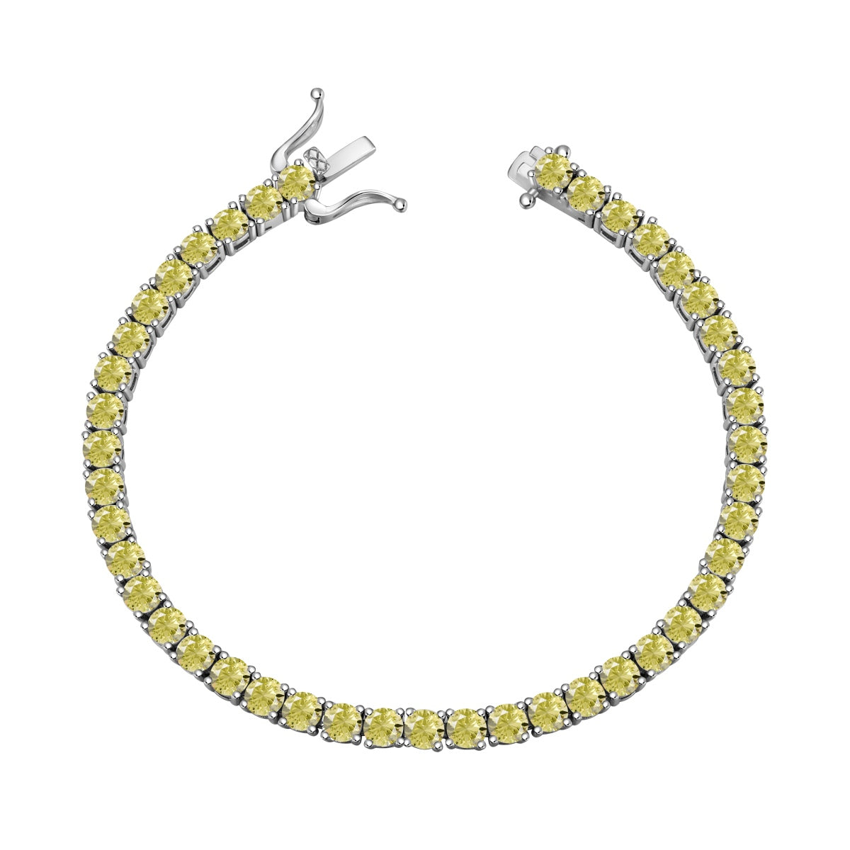 [LUXE]Ornate Dazzling Round Cut Tennis Bracelet