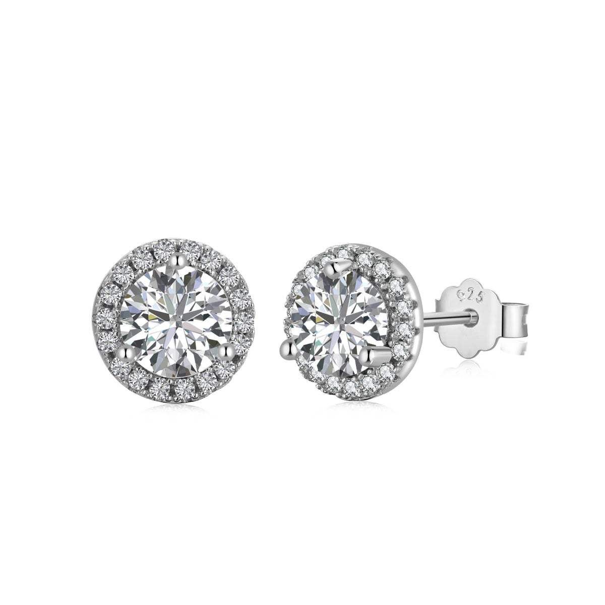 [LUXE]Classic Princess Round Shape Earrings