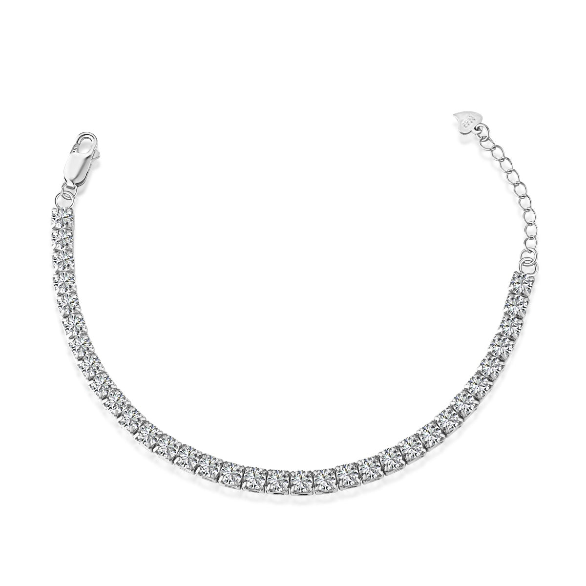 [LUXE]Sparkling Radiant Princess Cut Tennis Bracelet