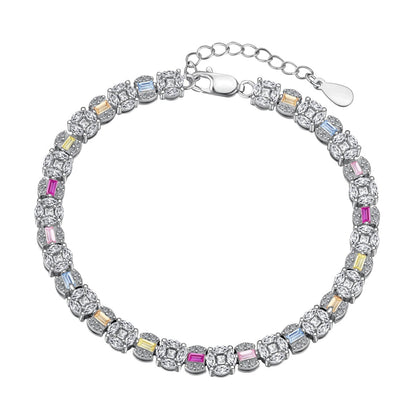 [LUXE]Dazzling Radiant Multi Cut Daily Bracelet