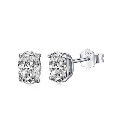 [LUXE]Oval Classic Dignified Elegant Earrings