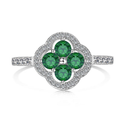 [LUXE]Four Leaf Clover Flower Design Ring