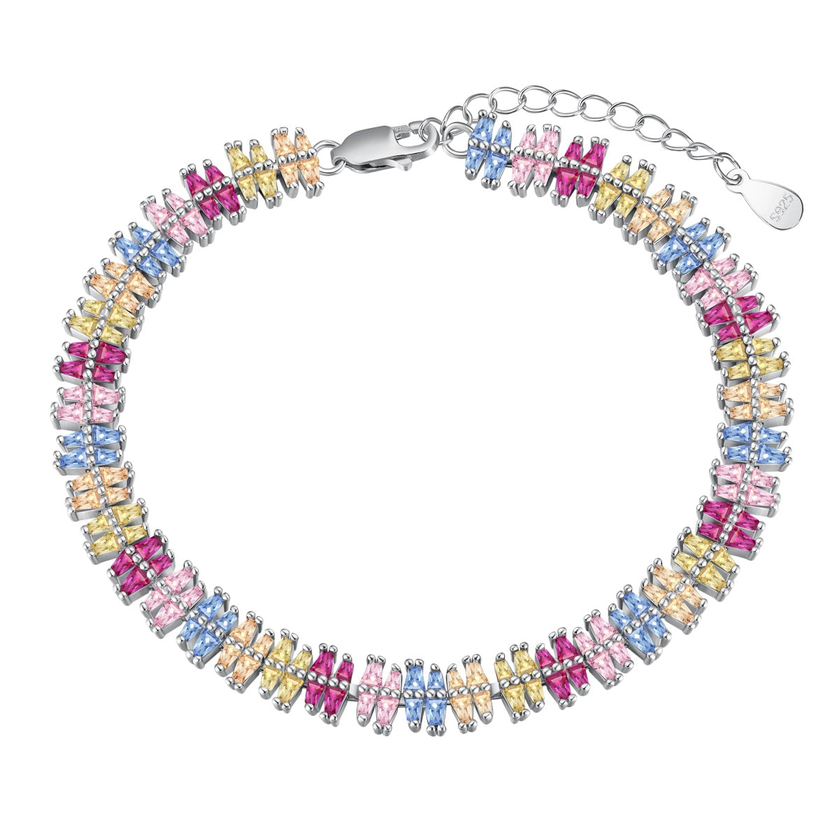 [LUXE]Sparkling Exquisite Multi Cut Party Bracelet