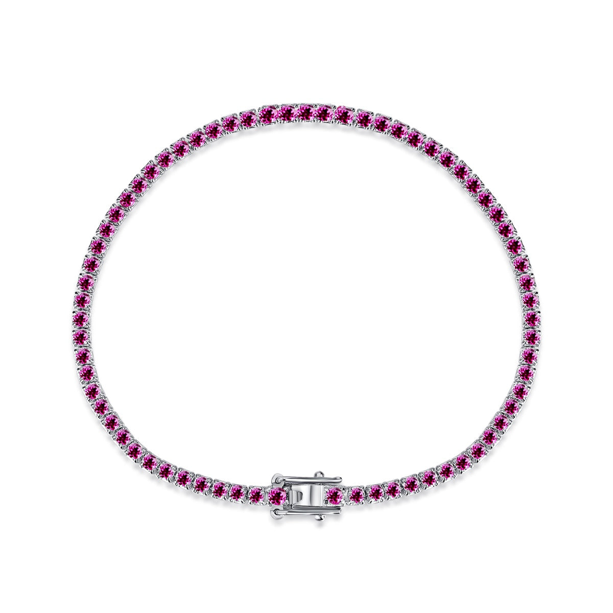 [LUXE]Dazzling Colorful Round Cut Daily Bracelet