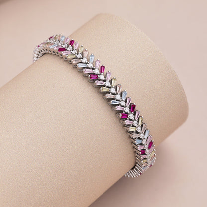 [LUXE]Dainty Radiant Emerald Cut Daily Bracelet