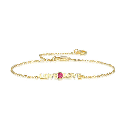 [LUXE]Romantic Heart Shape Lover Bracelet