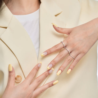 [LUXE]Elegant Vivid Round Cut Daily Ring