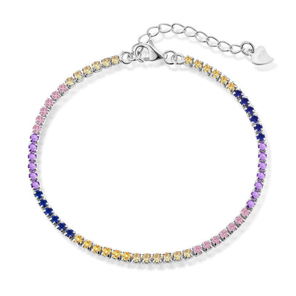 [LUXE]Radiant Shinning Princess Cut Tennis Bracelet