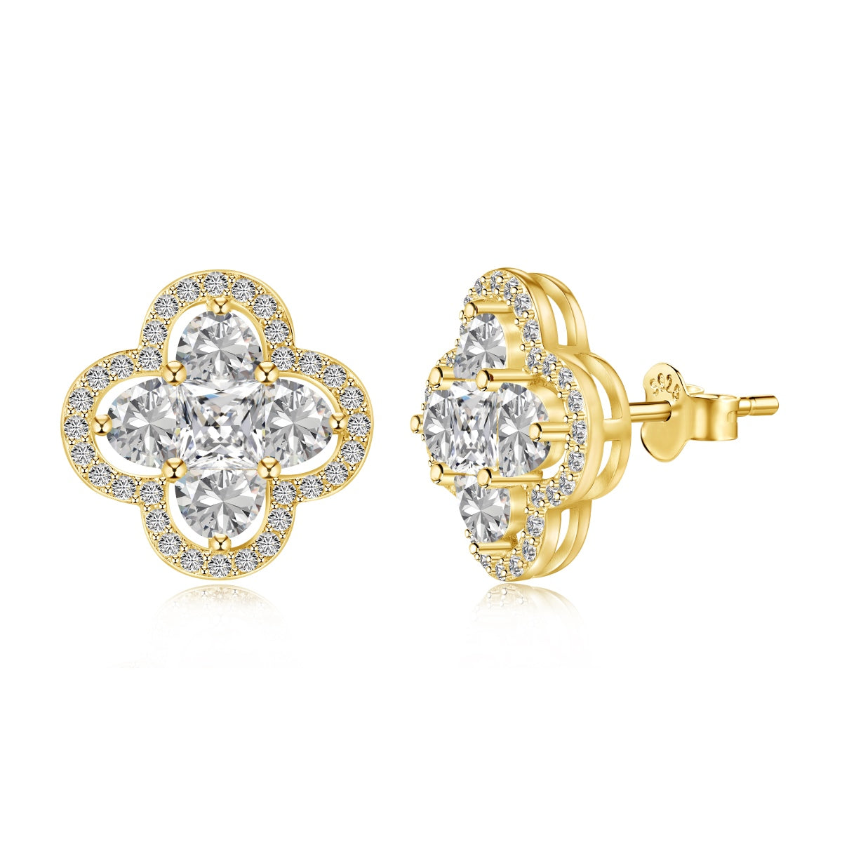 [LUXE]Lucky Four-Leaf Clover Exquisite Earrings