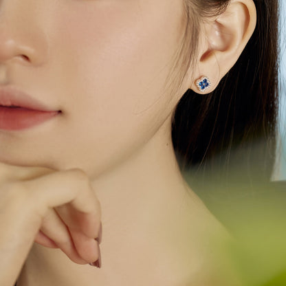 [LUXE]Four-Leaf Clover Flower Shaped Earrings