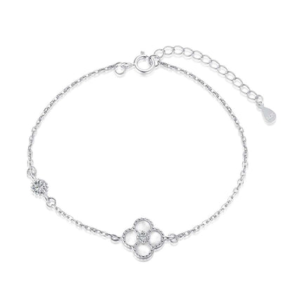 [LUXE]Delicate Four Leaf Clover Bracelet