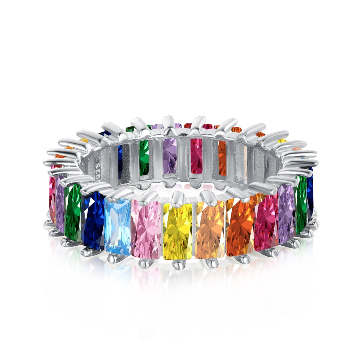 [LUXE]Unique Colorful Radiant Cut RIng