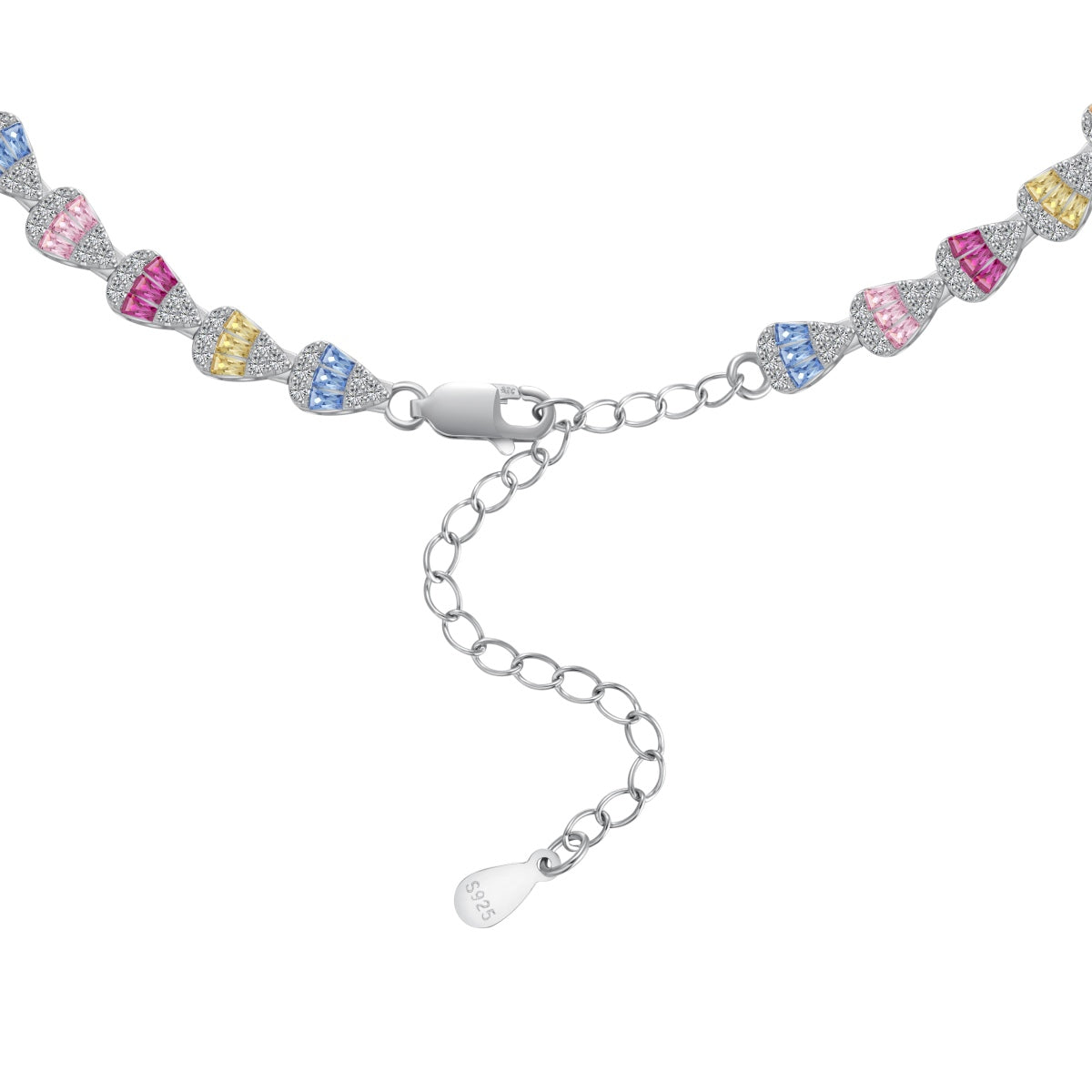 [LUXE]Radiant Colorful Rainbow Necklace