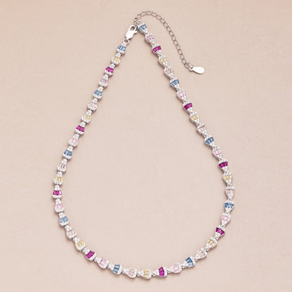 [LUXE]Radiant Colorful Rainbow Necklace