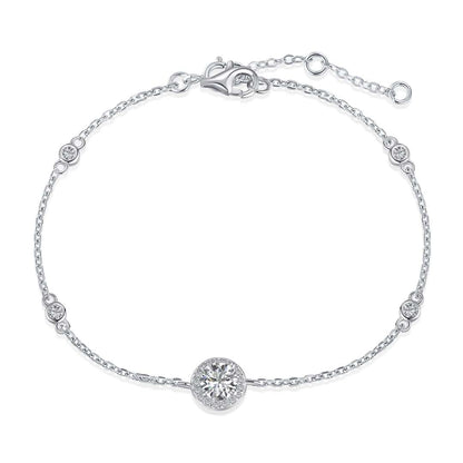 [LUXE]Dazzling Round Cut Shape Bracelet