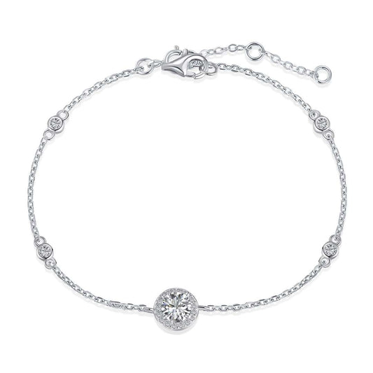 [LUXE]Dazzling Round Cut Shape Bracelet