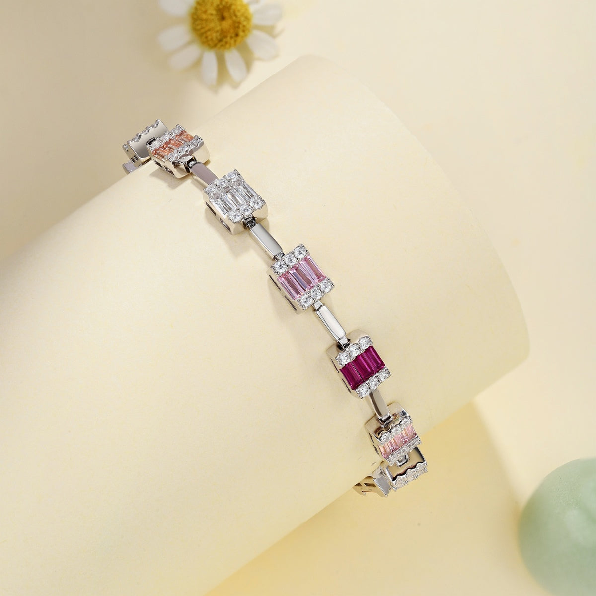 [LUXE]Dainty Charming Emerald Cut Daily Bracelet