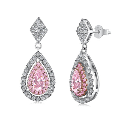 [LUXE]Ornate Delicate Water Drop Shape Banquet Earrings