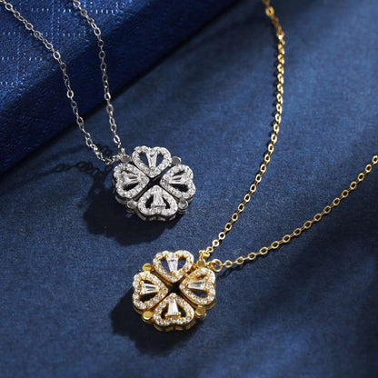 [LUXE]Ornate Heart Cut Flower Shape Necklace