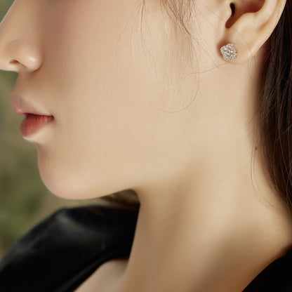 [LUXE]Four-Leaf Clover Flower Shaped Earrings