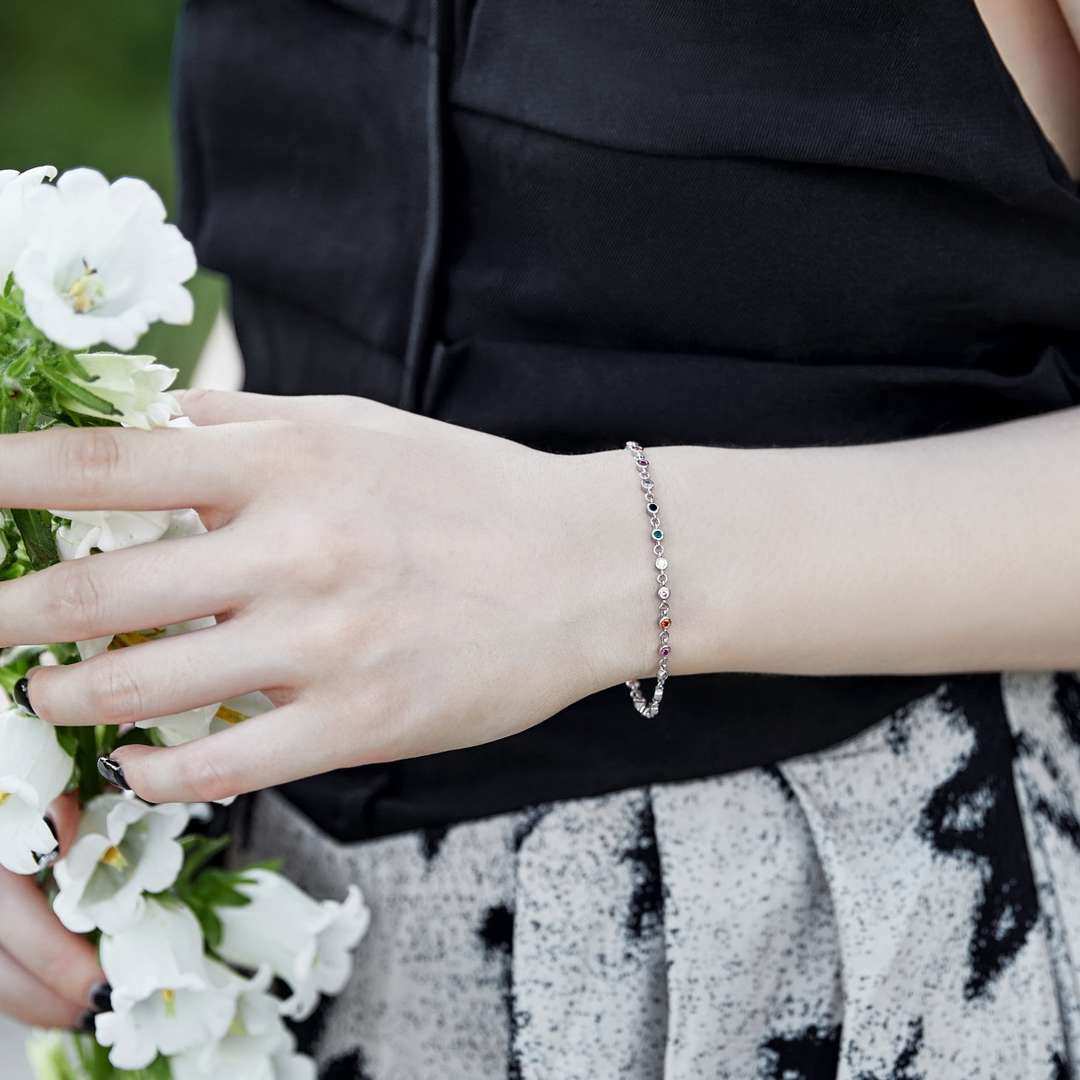 [LUXE]Colorful Bead Array Bracelet