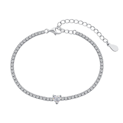 [LUXE]0.5 Carat Elegant Romantic Heart Shape Lover Bracelet