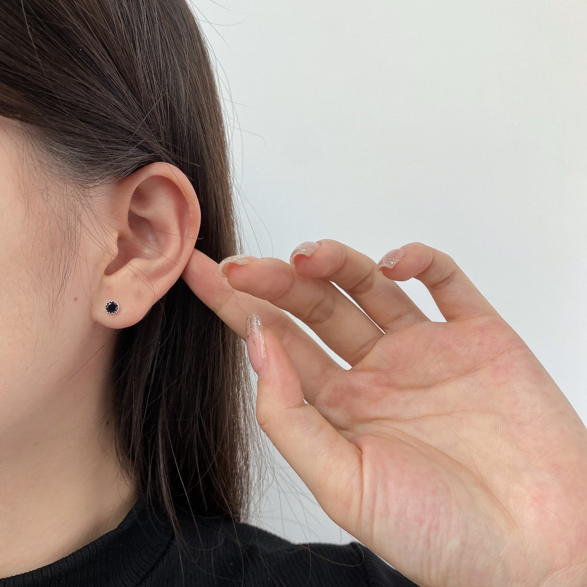 [LUXE]Sparkling Colorful Round Shape Earrings