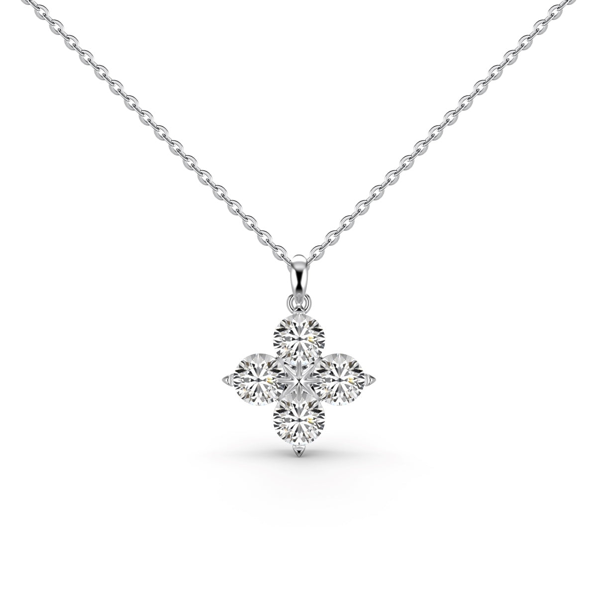 [LUXE]Four-Leaf Clover And Eight-Pointed Star Necklace