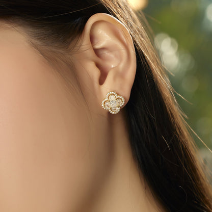 [LUXE]Lucky Four-Leaf Clover Exquisite Earrings